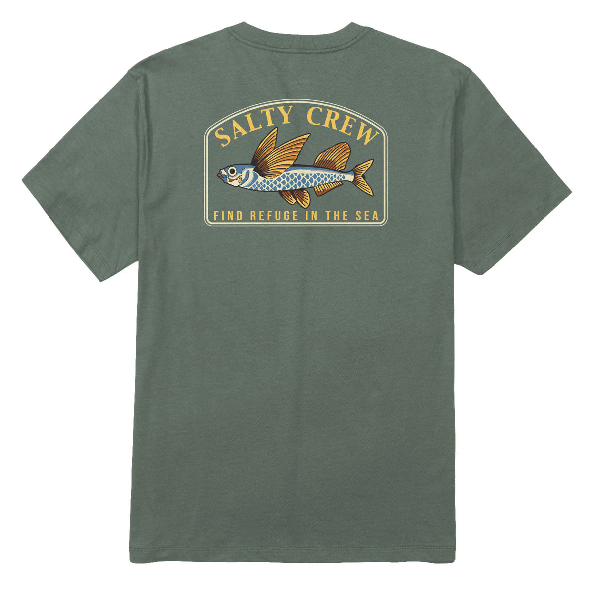 Salty Crew Fly Home T-Shirt - Laurel Wreath image 1