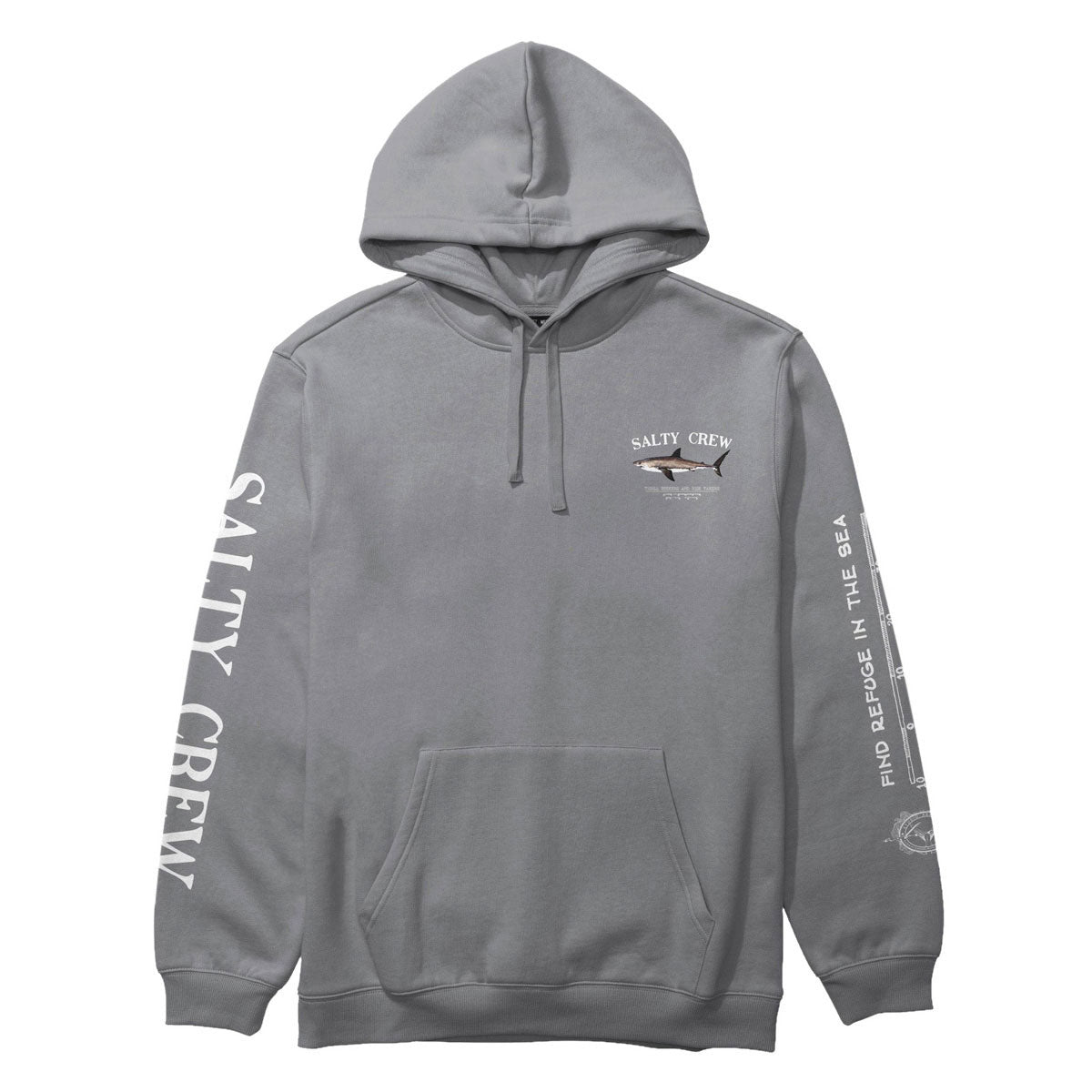 Salty Crew Bruce Fleece Hoodie - Shark Skin image 1