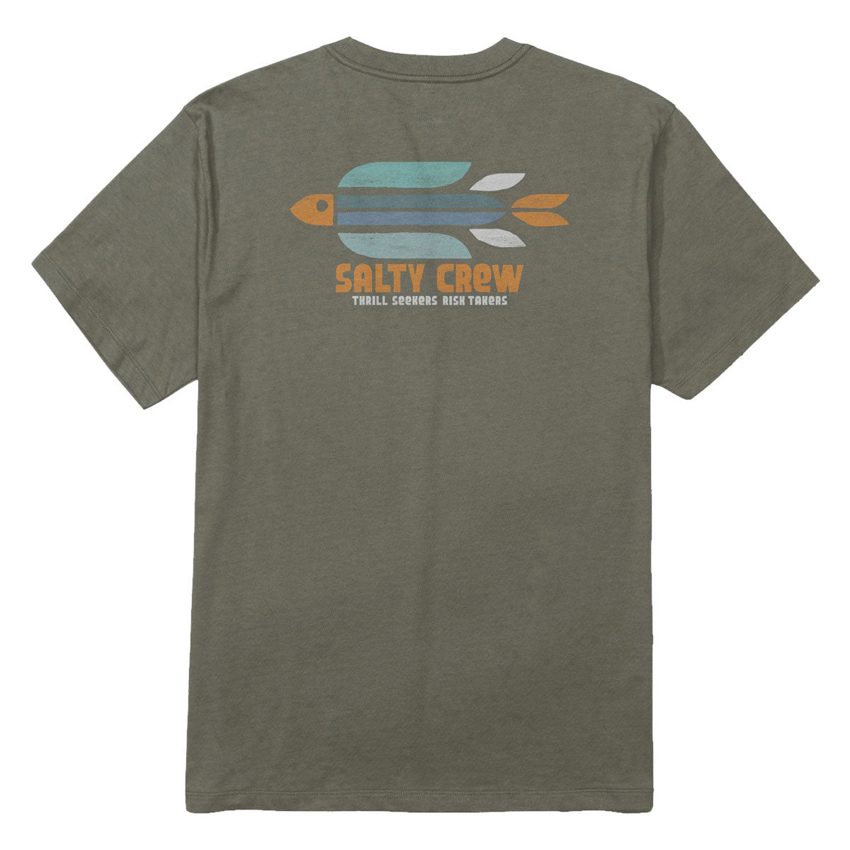 Salty Crew Torpedo T-Shirt - Dusty Olive image 1