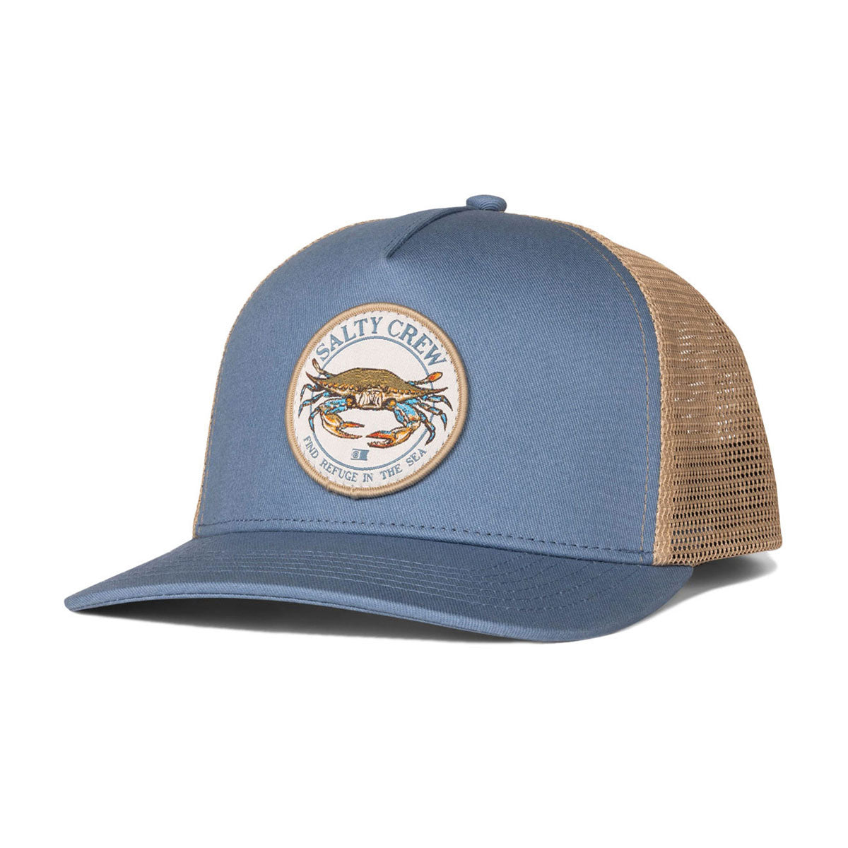 Salty Crew Jimmy Trucker Hat - Pilot Blue/Khaki image 1