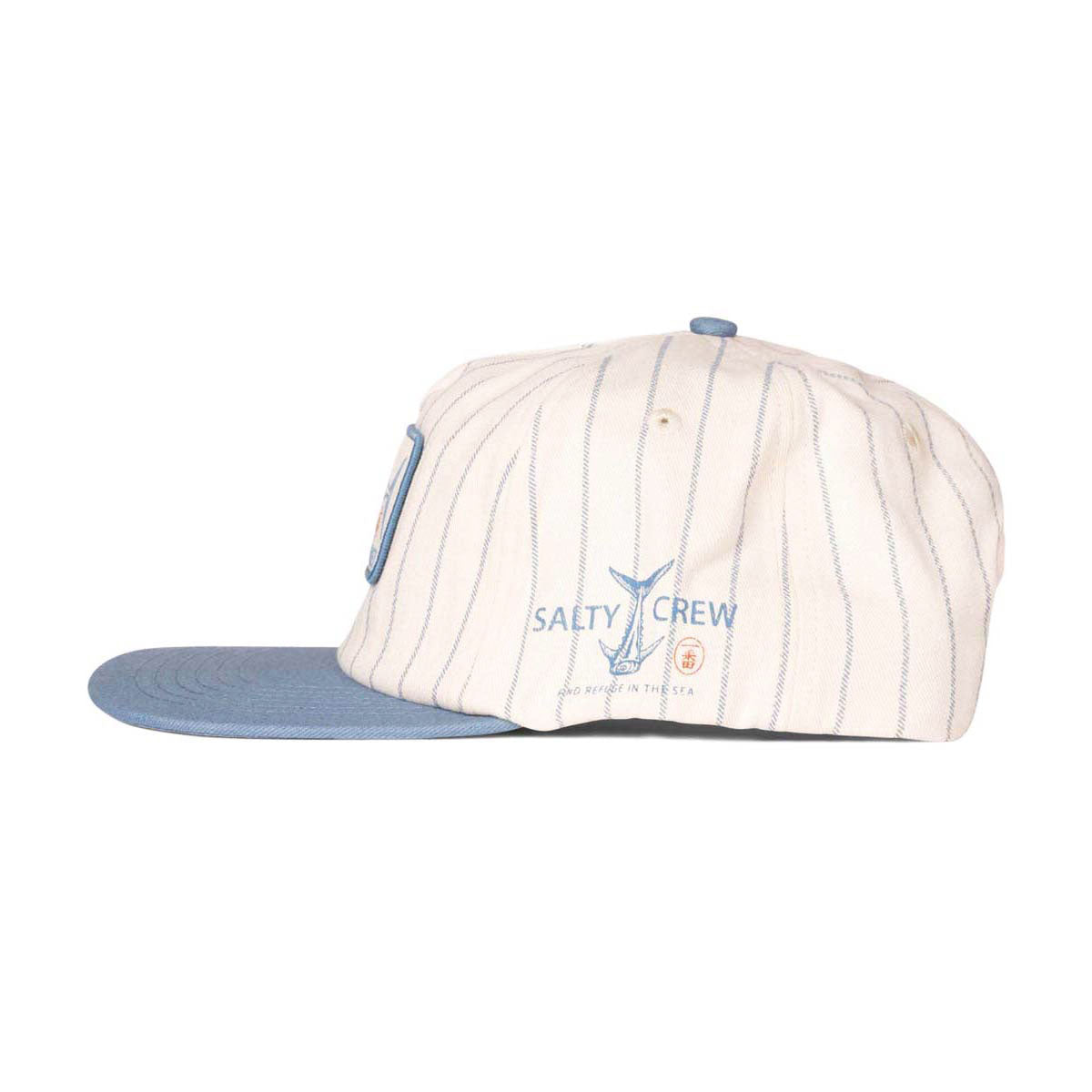 Salty Crew Fish Market Snapback Hat - Off White/Slate image 3
