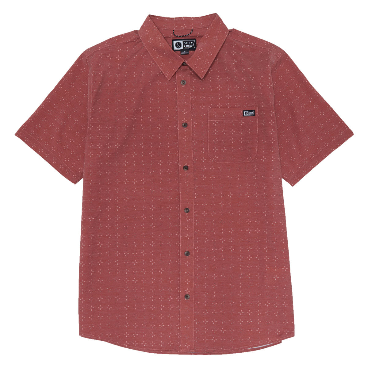 Salty Crew Drifter UV Button Up Shirt - Mid Red image 1