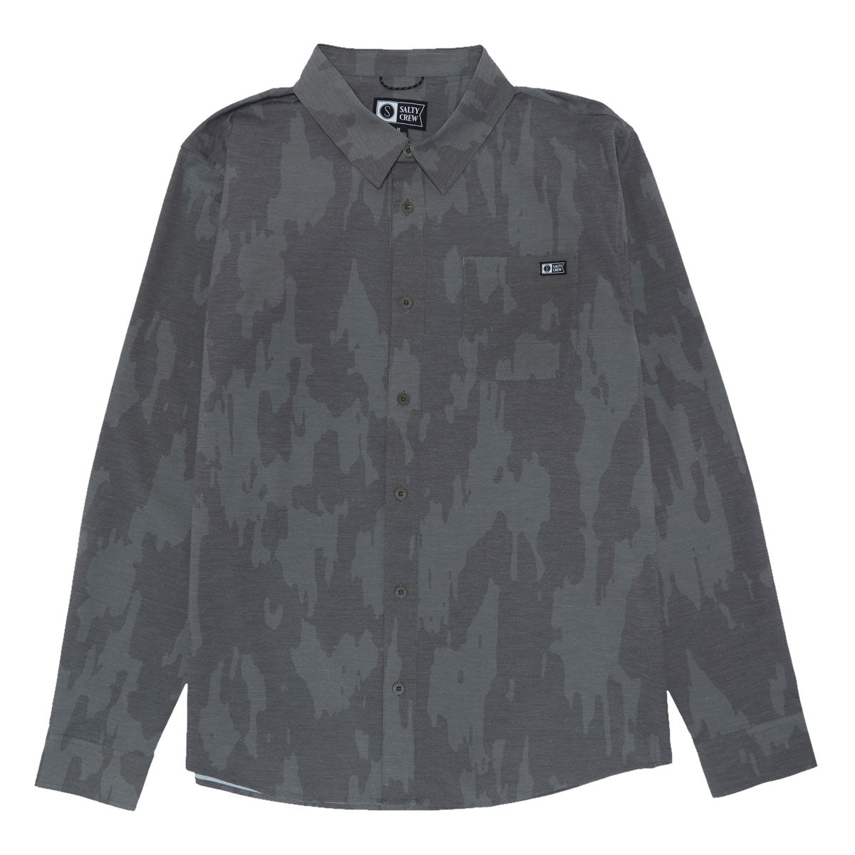 Salty Crew Drifter Long Sleeve UV Button Up Shirt - Ranger image 1