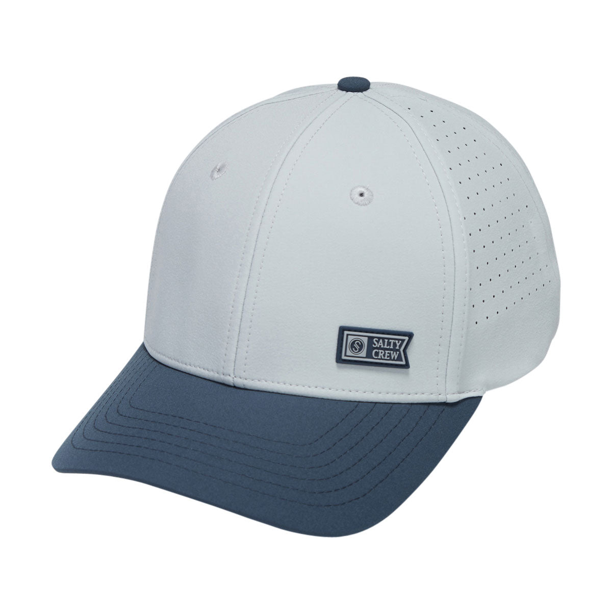 Salty Crew Lowdown Snapback Hat - Navy/Grey image 1