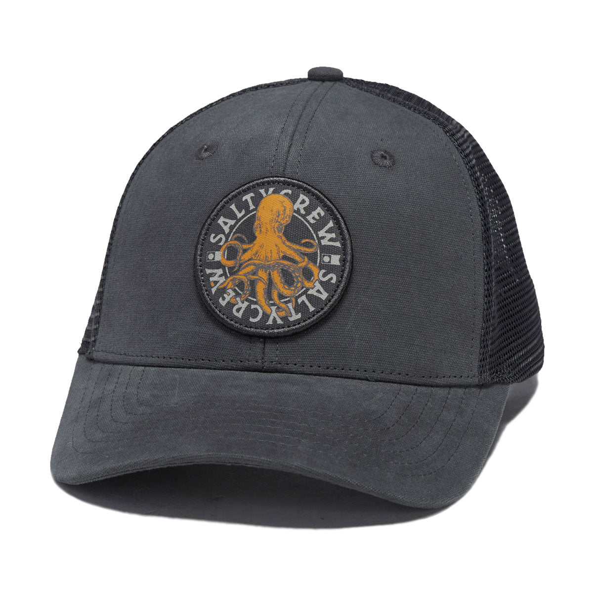 Salty Crew Tentacles Retro Trucker Hat - Dark Grey image 1