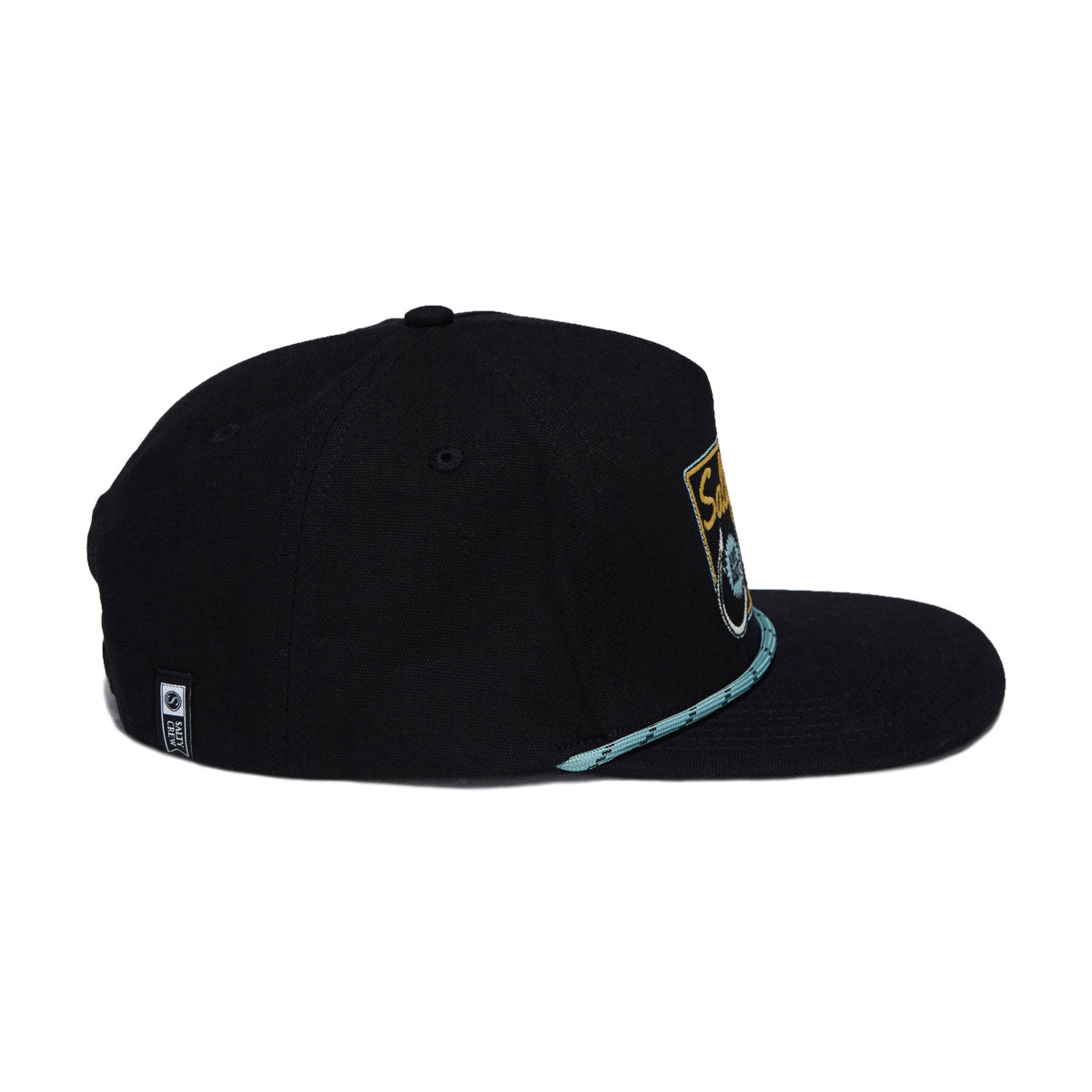 Salty Crew Hooked Up Snapback Hat - Black image 4