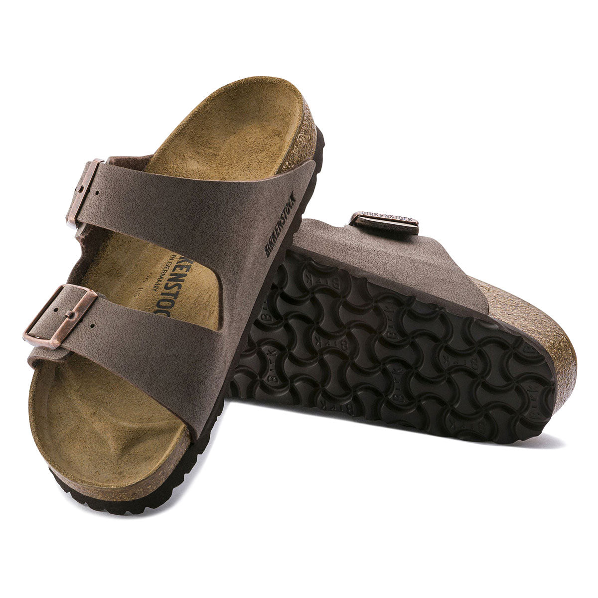 Birkenstock Womens Arizona Sandals - Mocha Birkibuc image 4