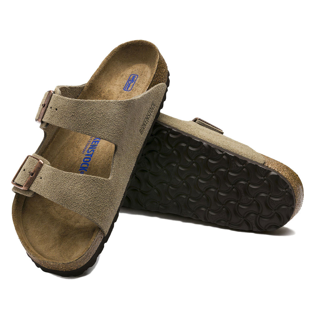 Birkenstock Arizona Soft Footbed Sandals - Taupe Suede image 4