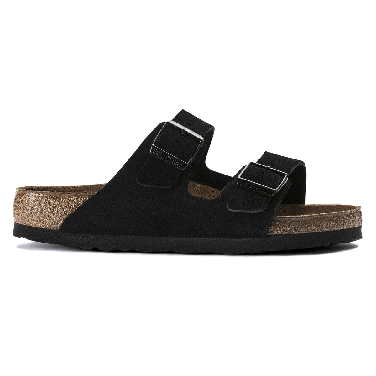 Birkenstock Arizona Soft Footbed Sandals - Black Suede image 1