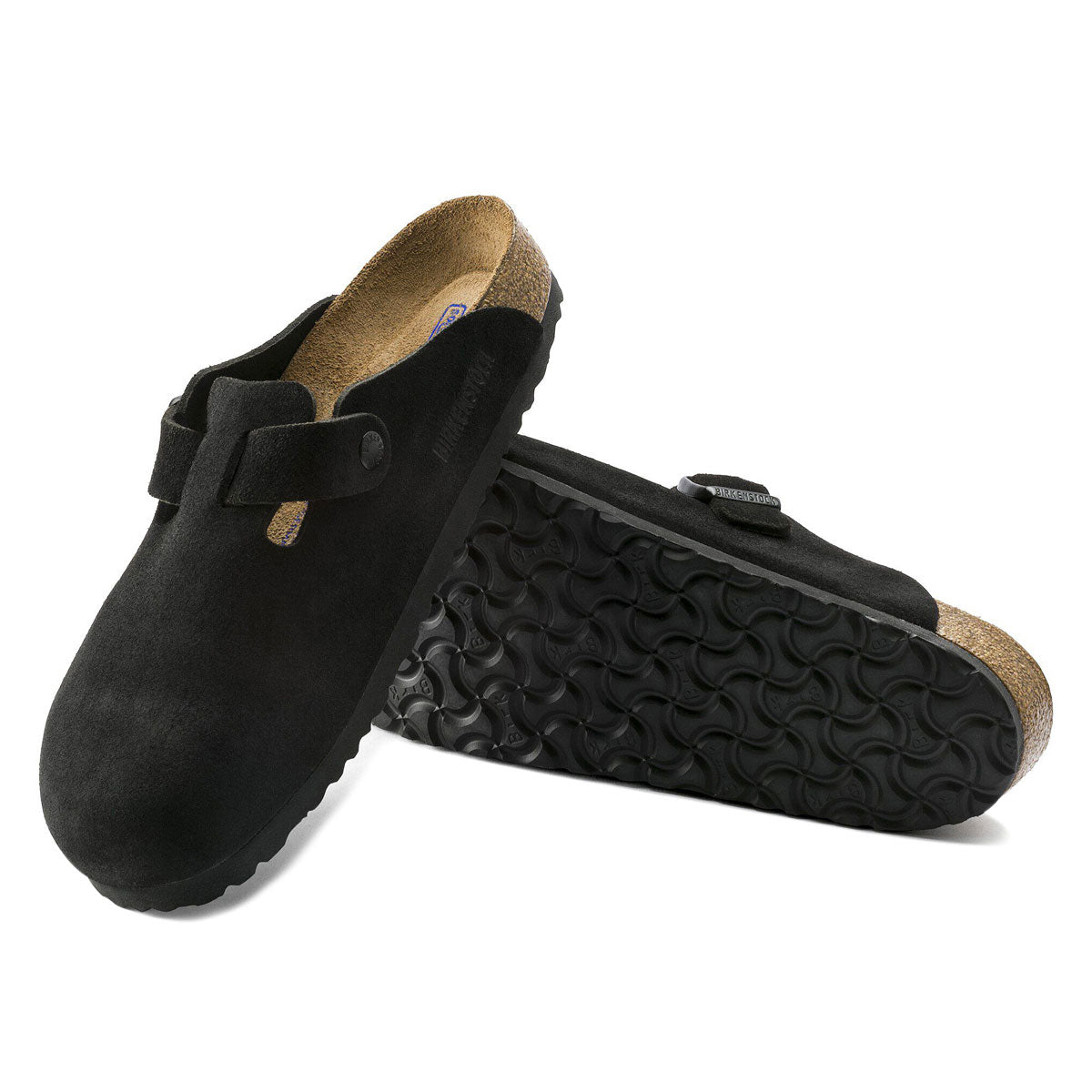 Birkenstock Boston Soft Footbed Sandals - Black Suede image 4