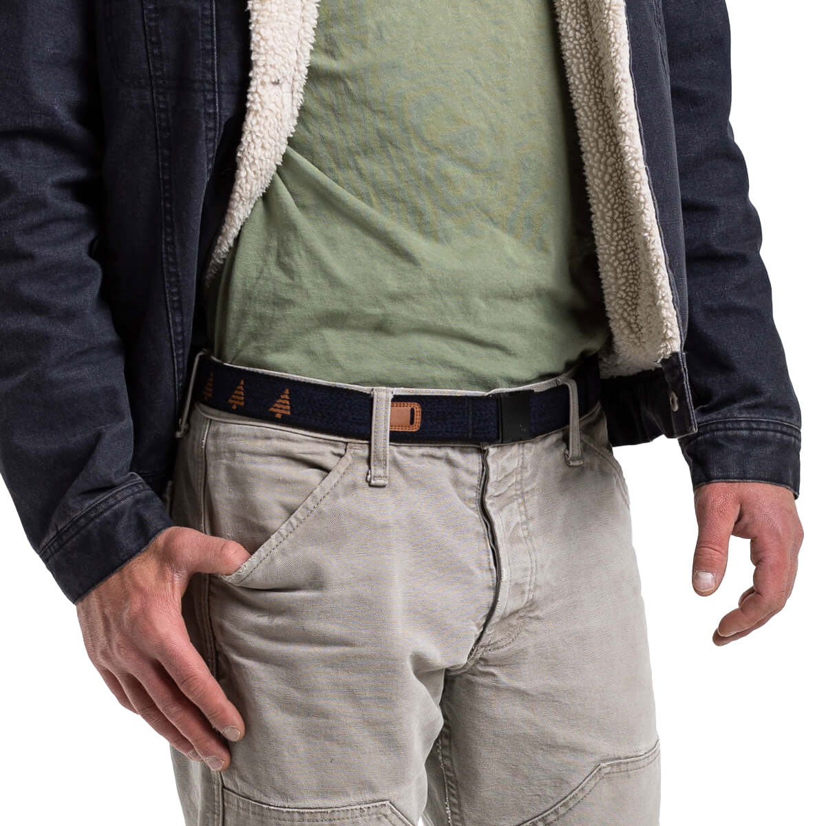 Arcade Blackwood Slim Belt - Heather Navy/Black image 5