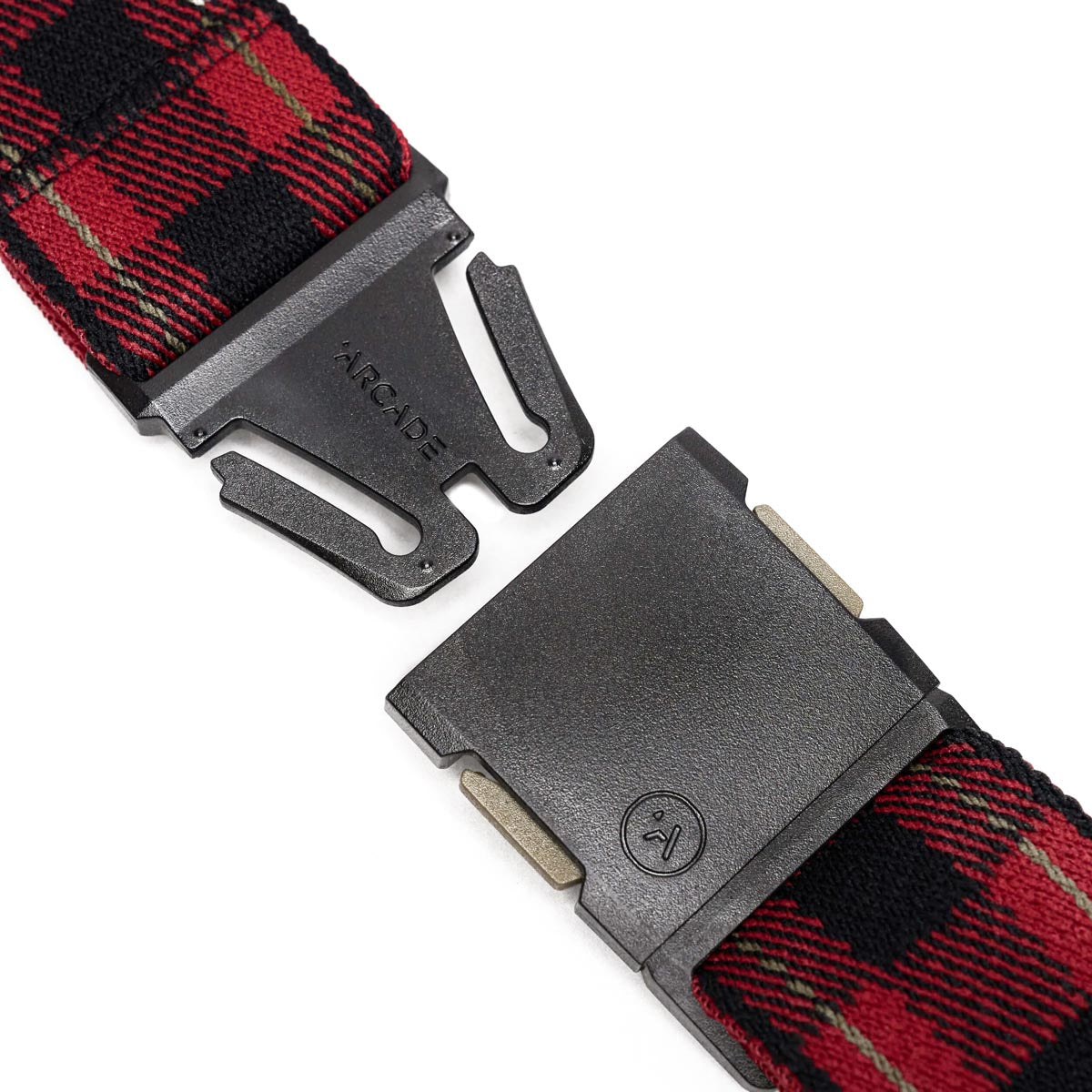 Arcade Plaid Belt - Black/Burnt image 2