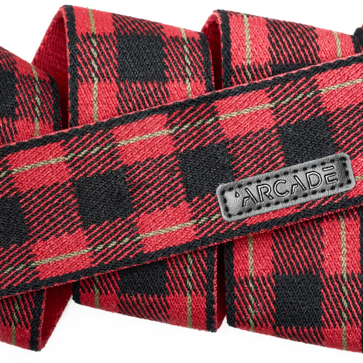 Arcade Plaid Belt - Black/Burnt image 3