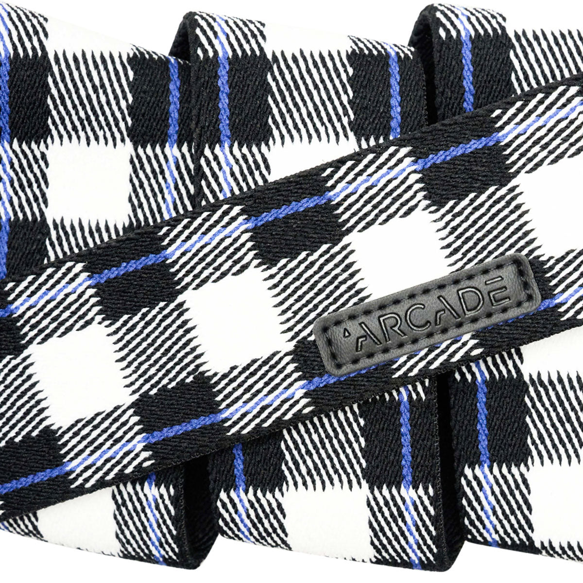 Arcade Plaid Belt - Cobalt/Black image 3