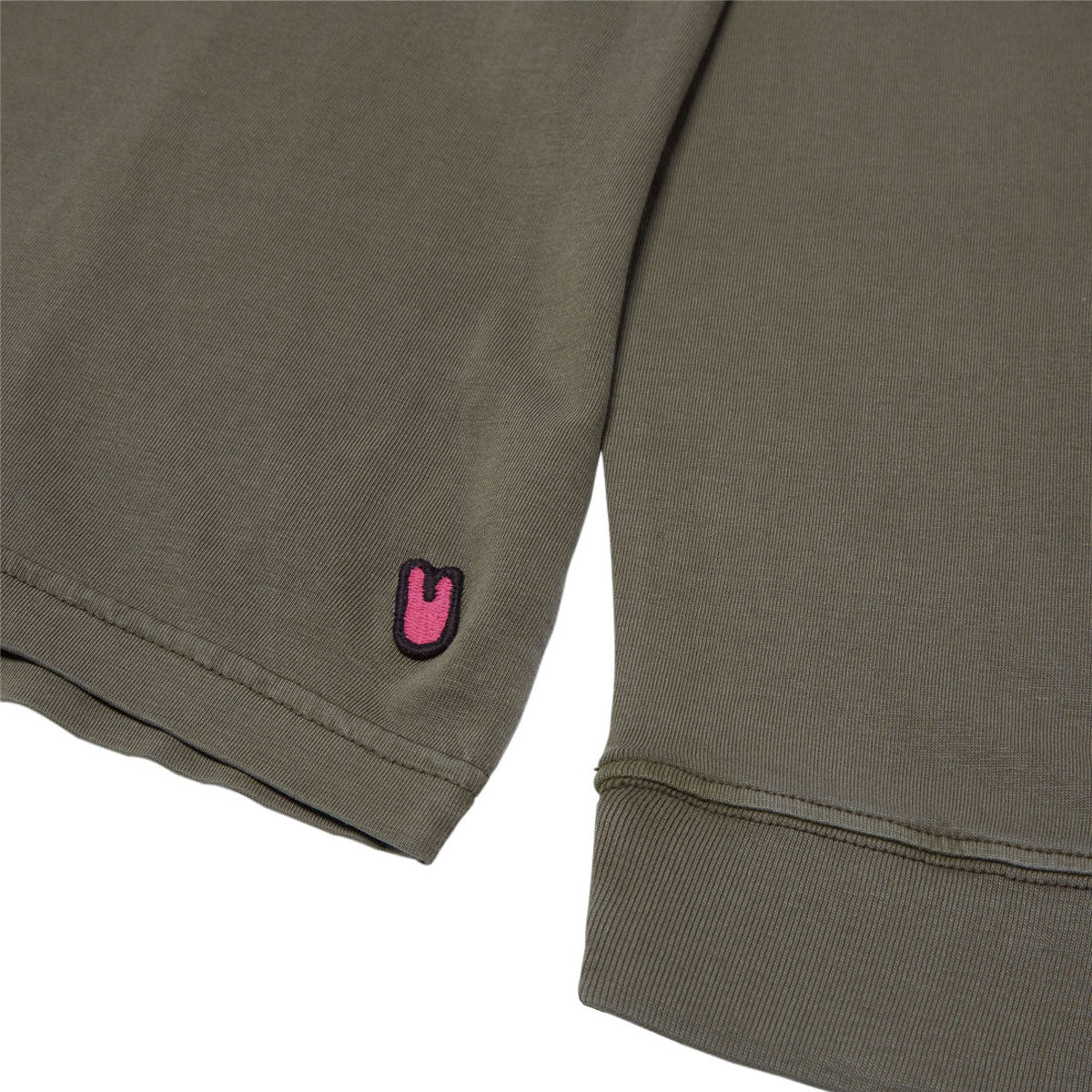 Unless Essentials Long Sleeve T-Shirt - Olive Washed image 2