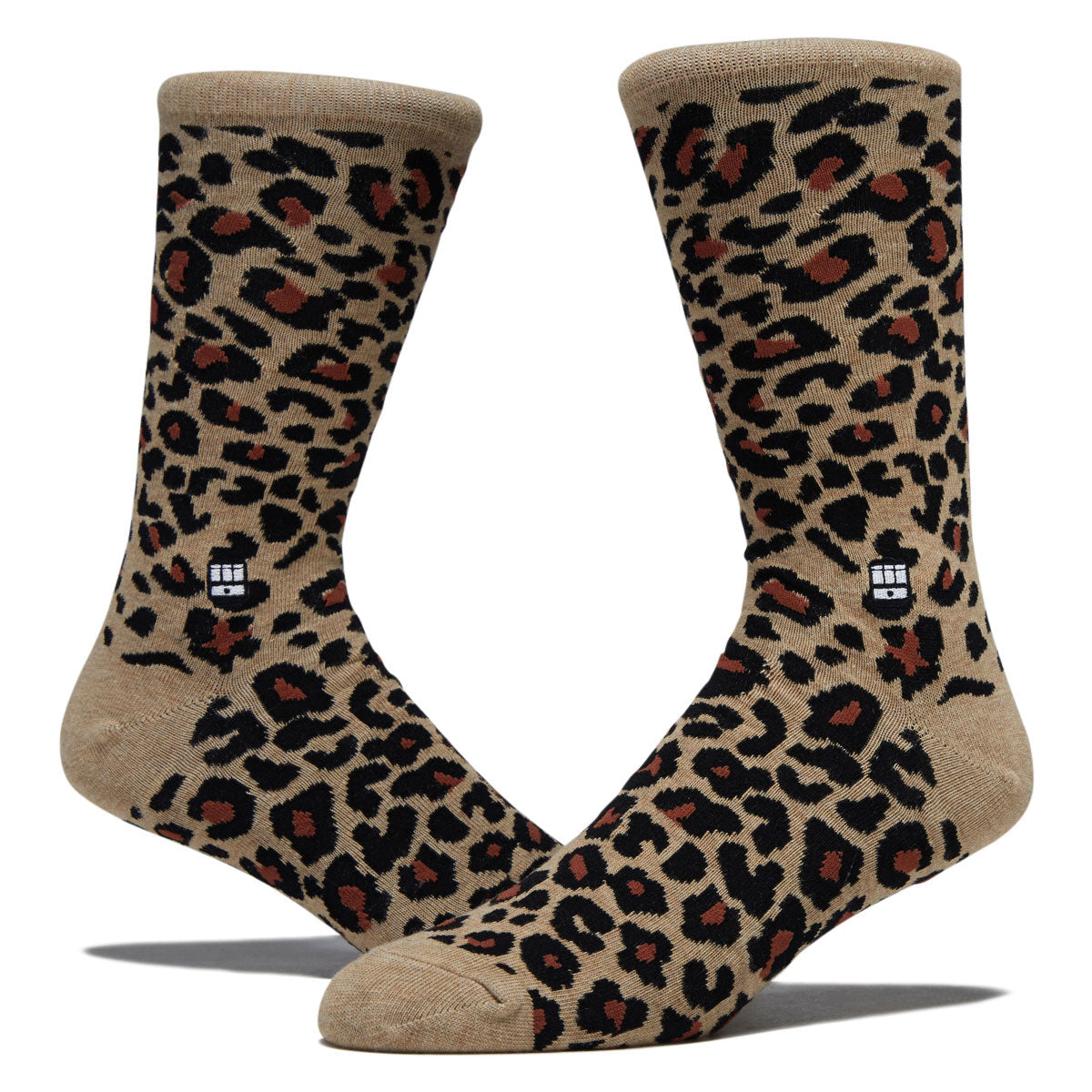 Bonfolk Leopard Socks - Brown image 2