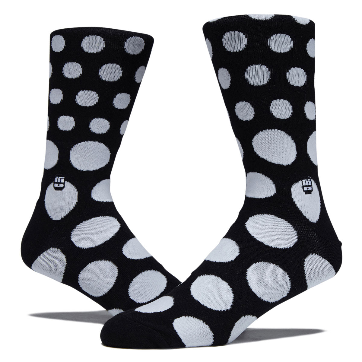 Bonfolk Polka Dots Socks - Black/White image 2