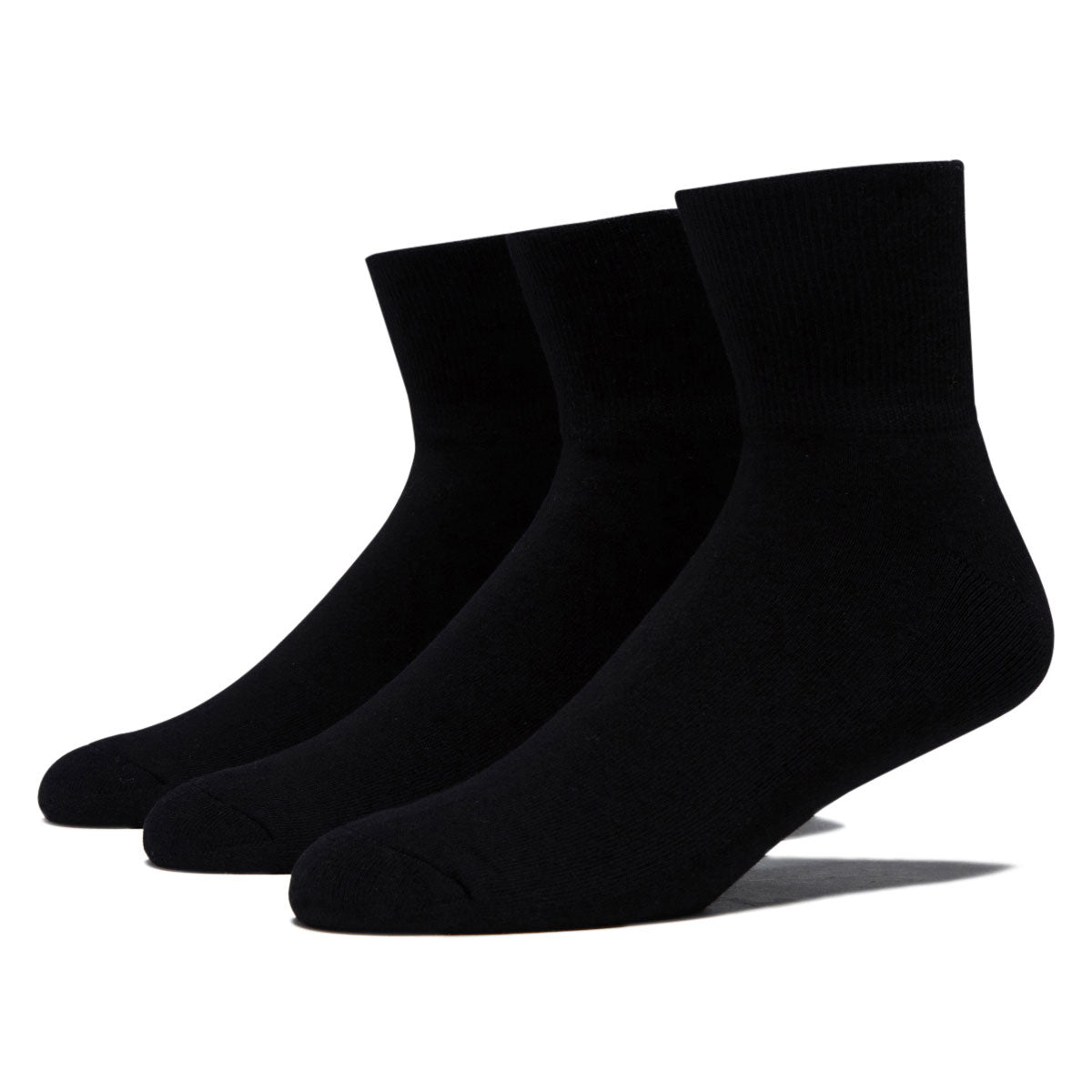 Bonfolk Daily Quarter 3 Pack Of Socks - Black image 1