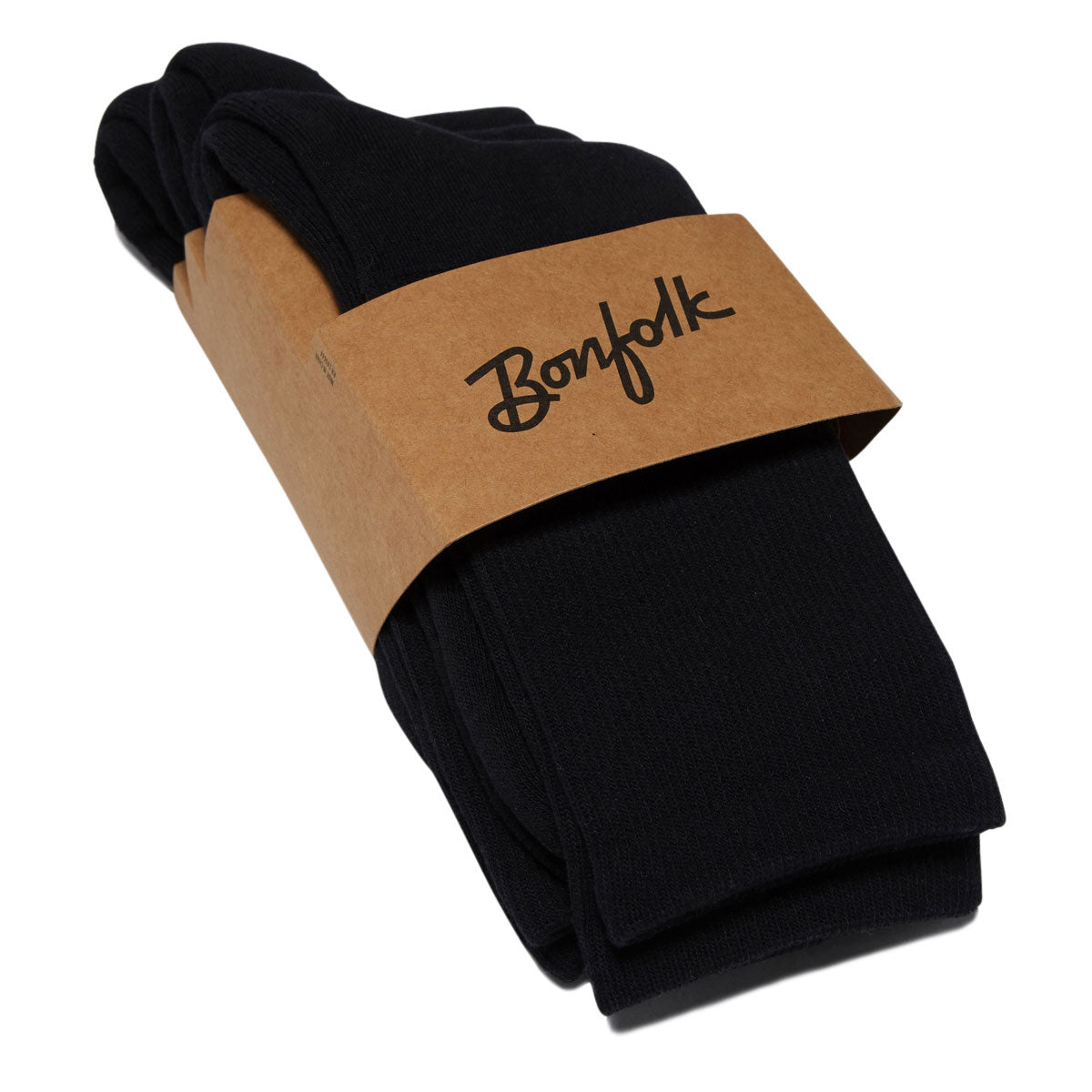 Bonfolk Daily Crew 3 Pack Of Socks - Black image 2