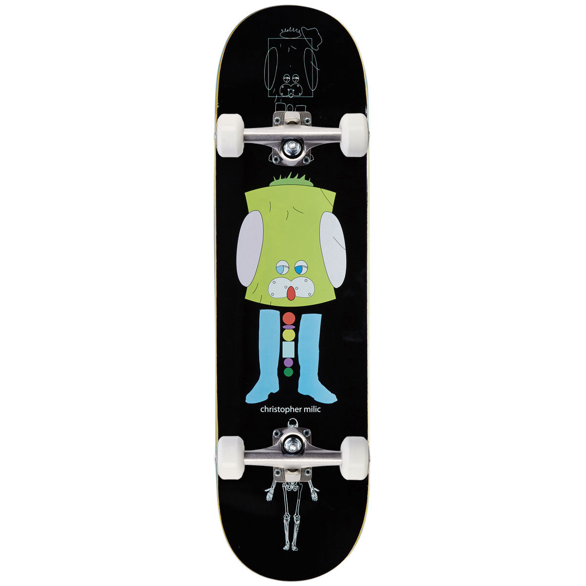 Frog Vector World Chris Milic Skateboard Complete - Black - 8.38