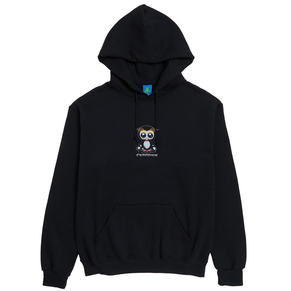 Frog Secret Penguin Hoodie - Black image 1