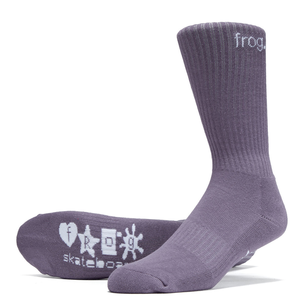 Frog Socks - Plum image 2