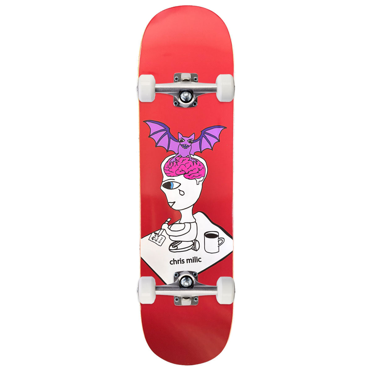 Frog Bat Brain Chris Milic Skateboard Complete - 8.60