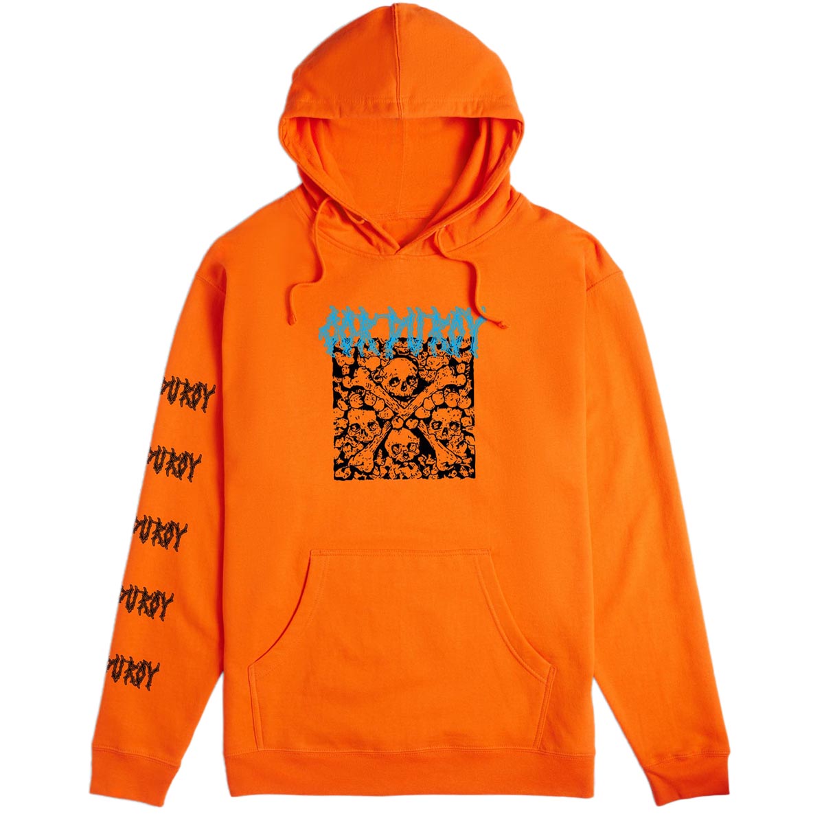 Corduroy Catacombs Hoodie - Orange image 1