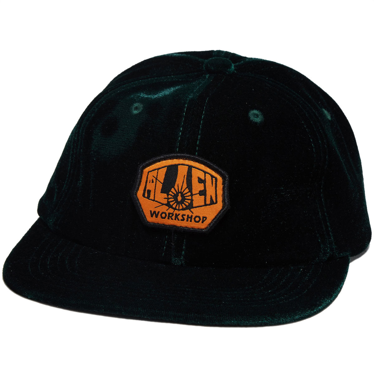 Alien Workshop OG Logo Velvet Strapback Hat - Green image 1