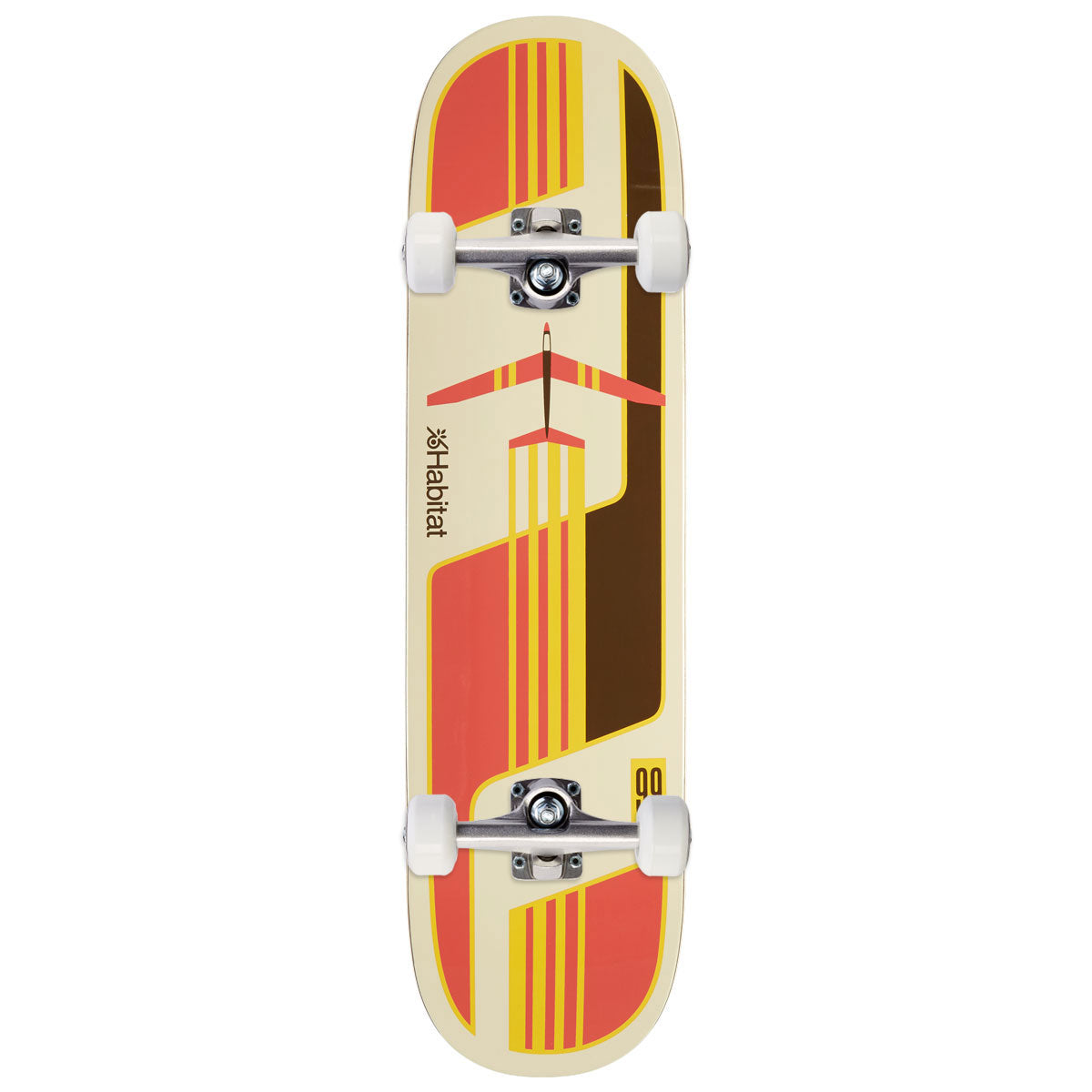 Habitat Glider Twin Skateboard Complete - Orange - 8.375