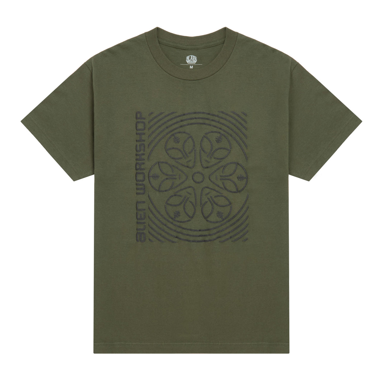 Alien Workshop Watcher Wheel T-Shirt - Fatigue Green image 1