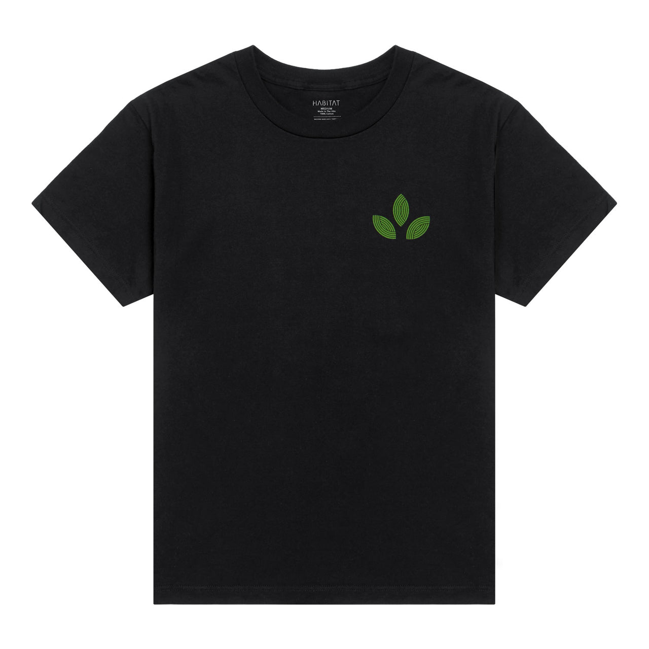 Habitat Bloom Lines T-Shirt - Black image 1