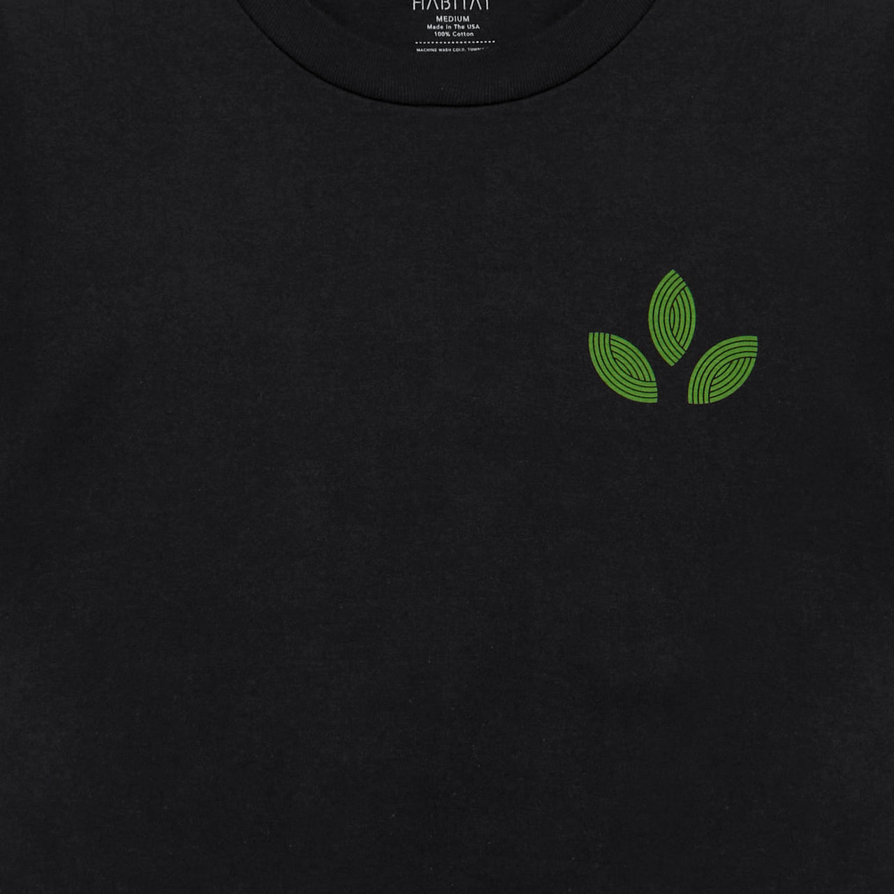 Habitat Bloom Lines T-Shirt - Black image 3
