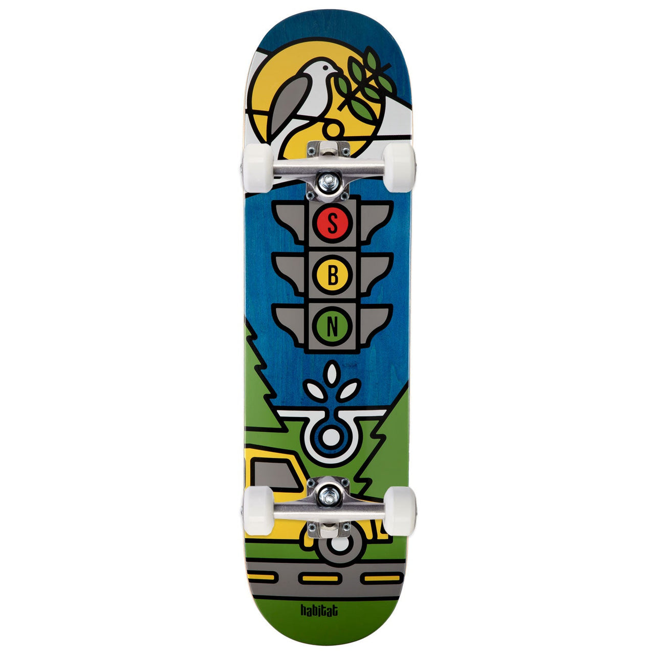 Habitat Baxter-Neal Sunny Afternoon Skateboard Complete - 8.25