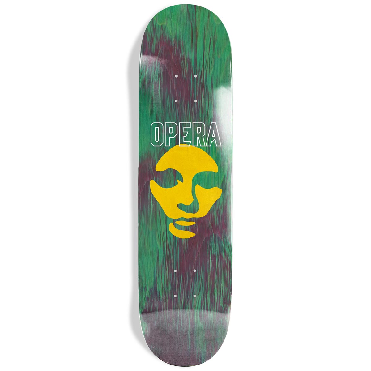 Opera Die Cut Mask EX7 Skateboard Deck - Green - 8.75