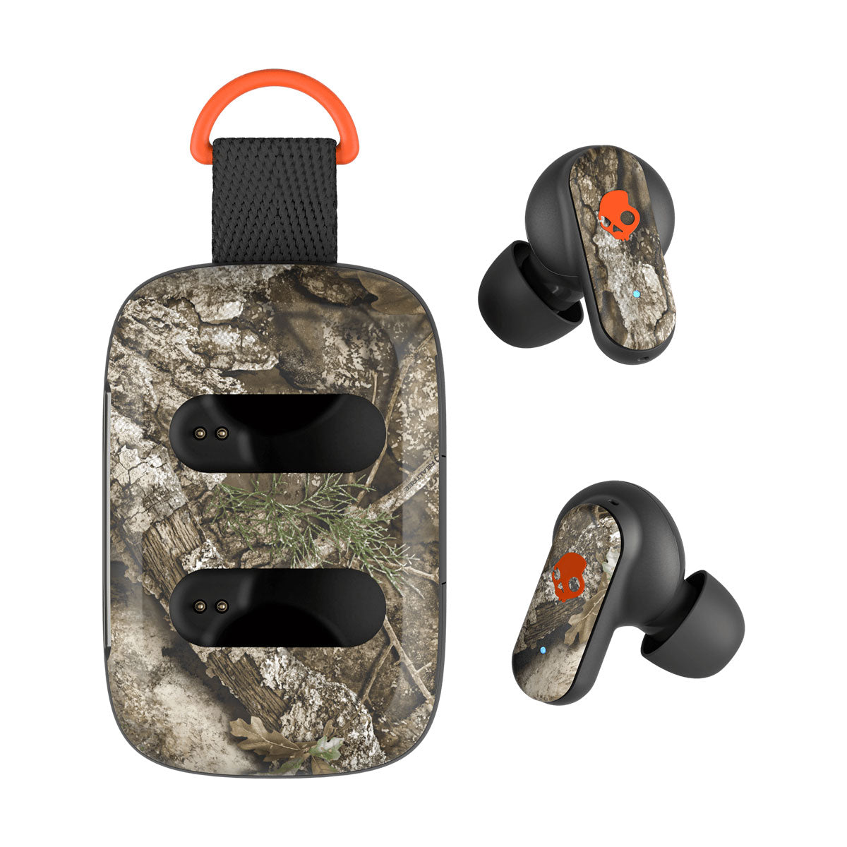 Skullcandy TW Dime 3 Headphones - Real Tree APX Orange image 1