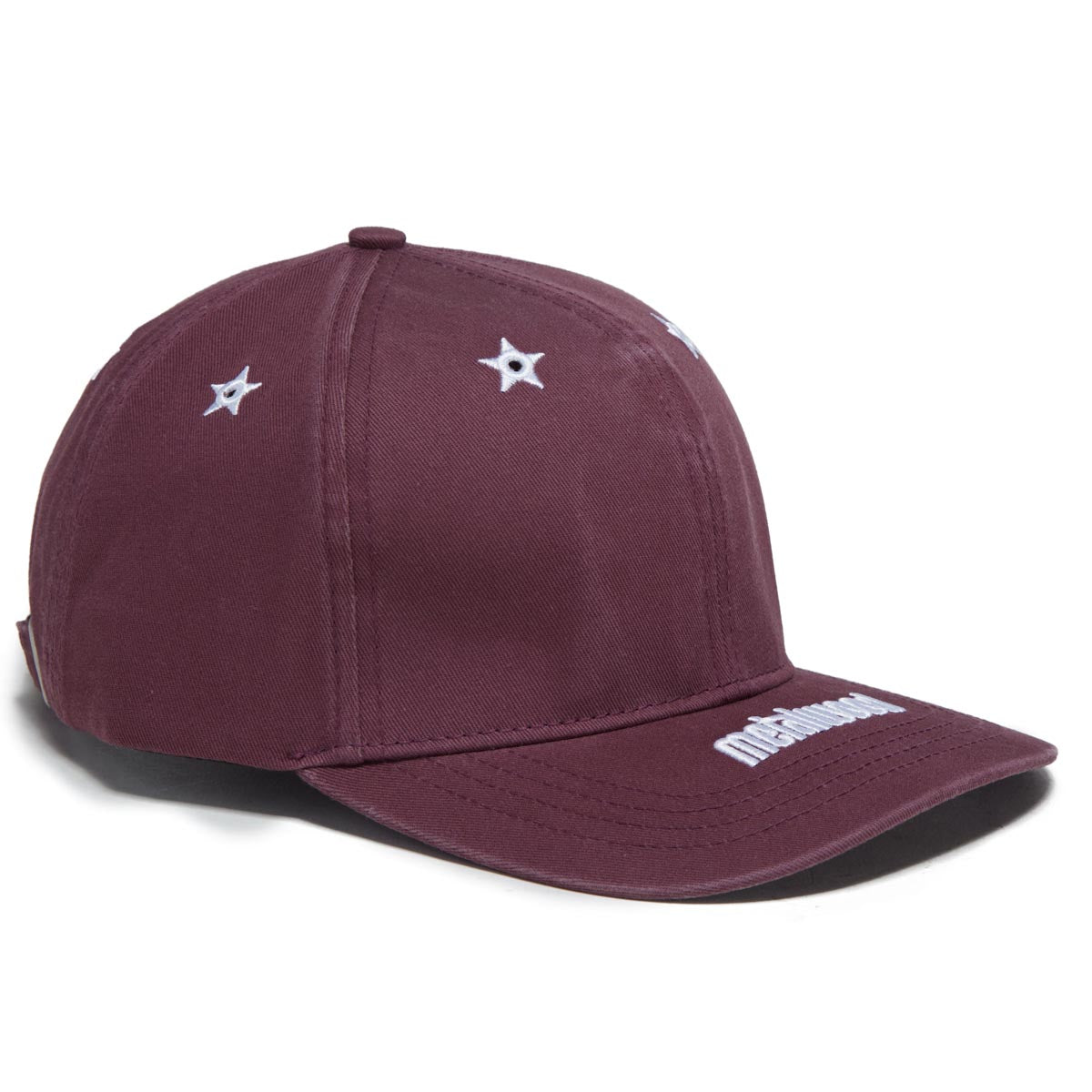 Metalwood Starshot 6 Panel Strapback Hat - Burgundy image 3