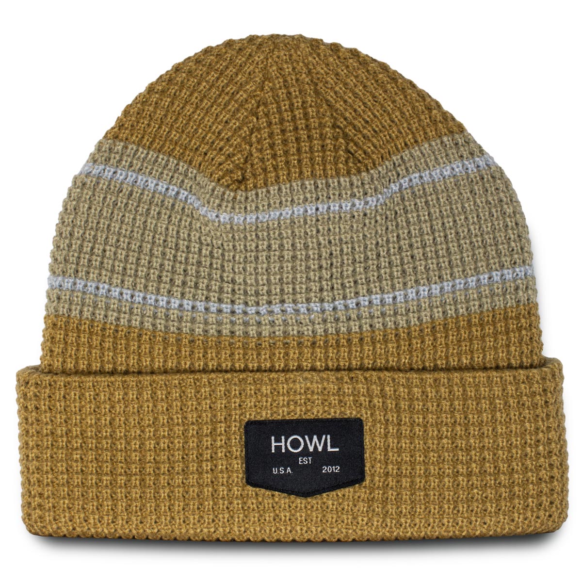 Howl Stripe Beanie - Tan image 1