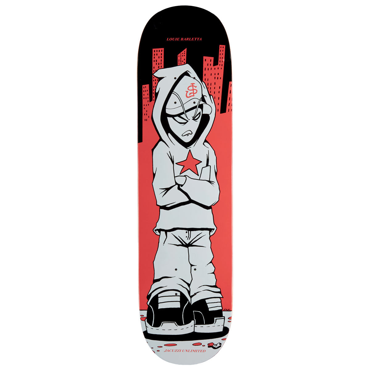 Jacuzzi Unlimited Louie Barletta 408 Right EX7 Skateboard Deck - 8.25