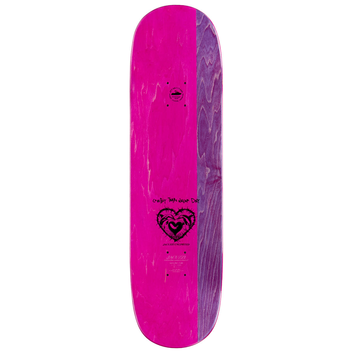 Jacuzzi Unlimited Cowboys Jet Ski EX7 Skateboard Deck - 8.75