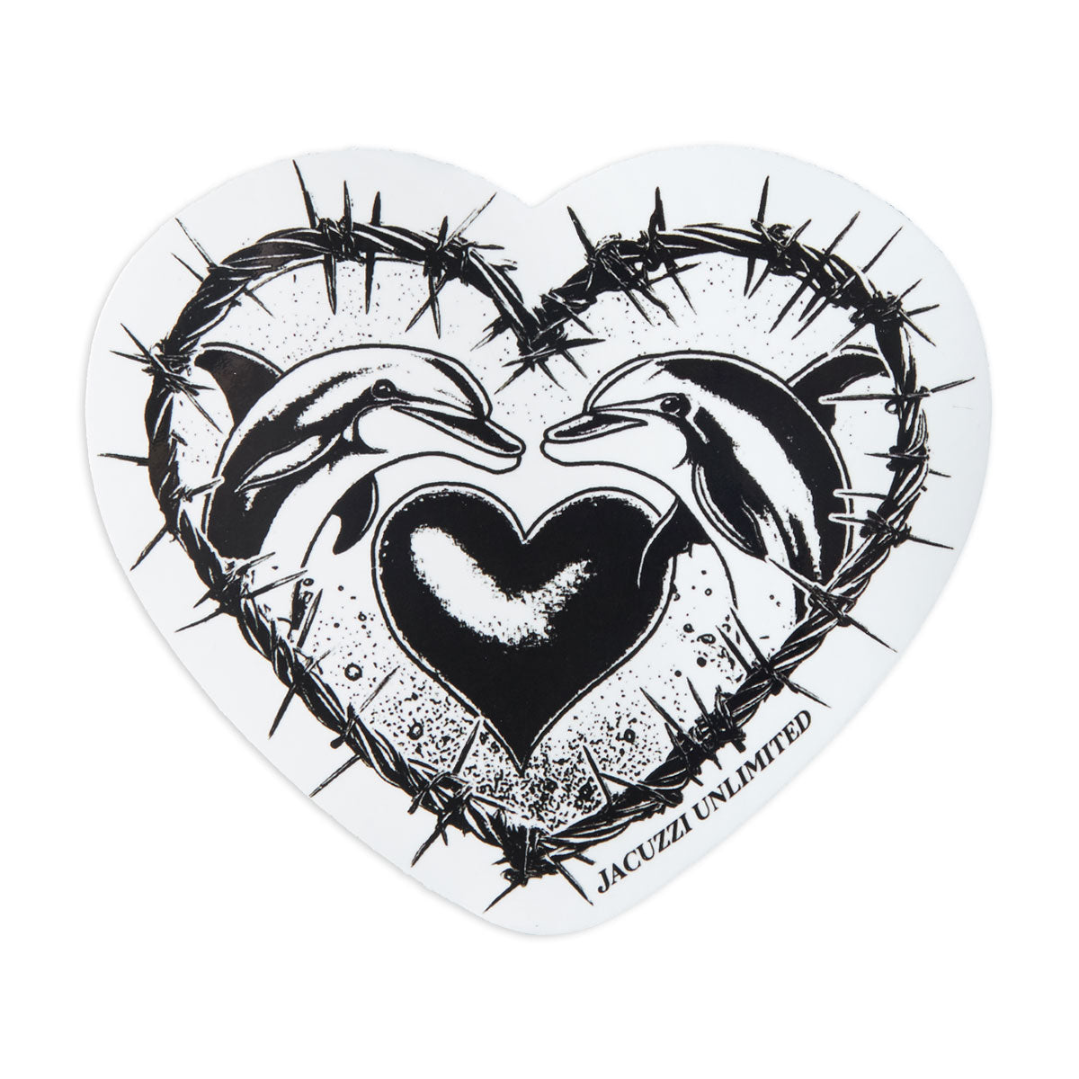 Jacuzzi Unlimited Dolphin Logo Sticker - Black image 1