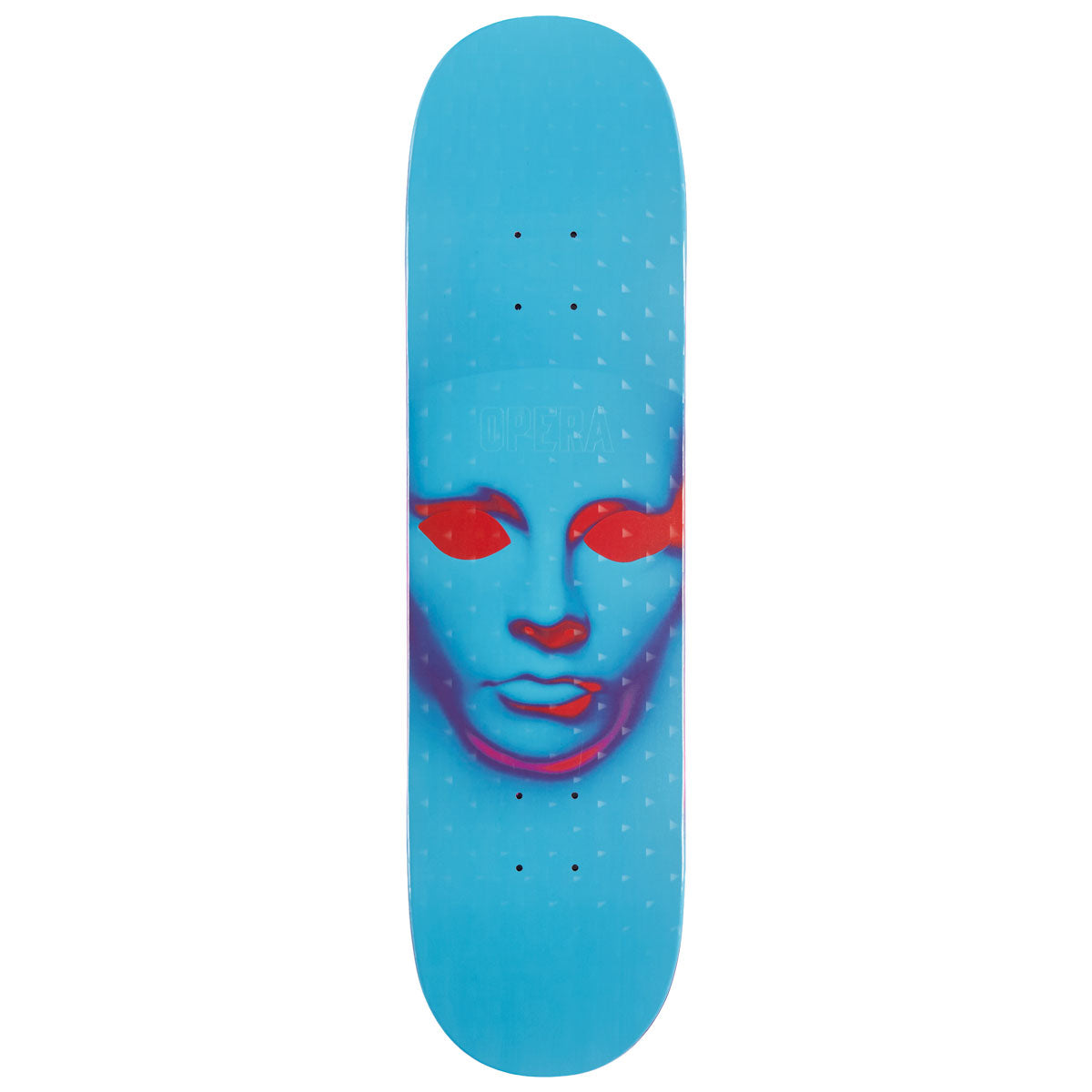 Opera Face EX7 Skateboard Deck - Holographic Blue - 8.25