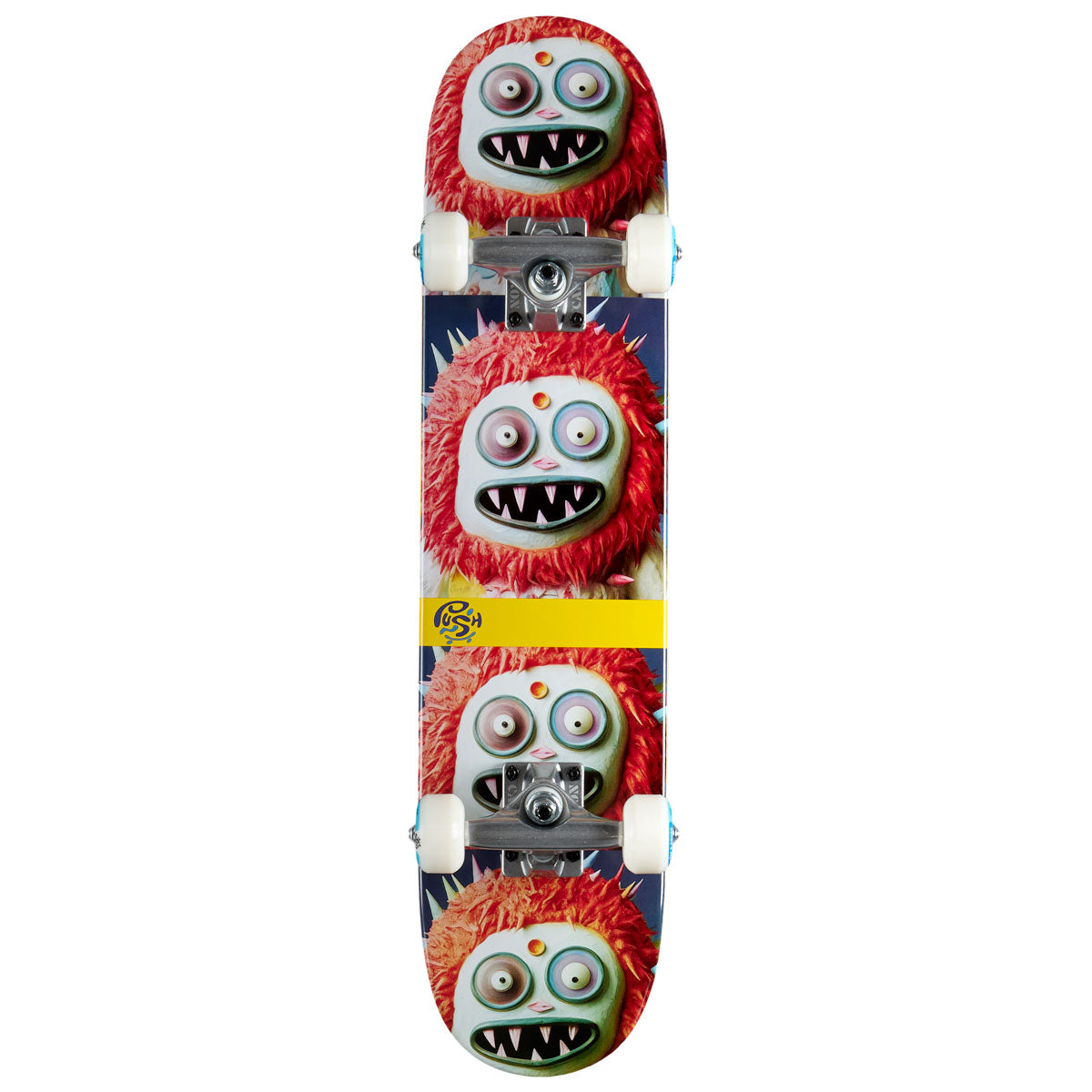 Push Frosty FP Soft Top Pre-Built Skateboard Complete - Red/Blue - 6.50