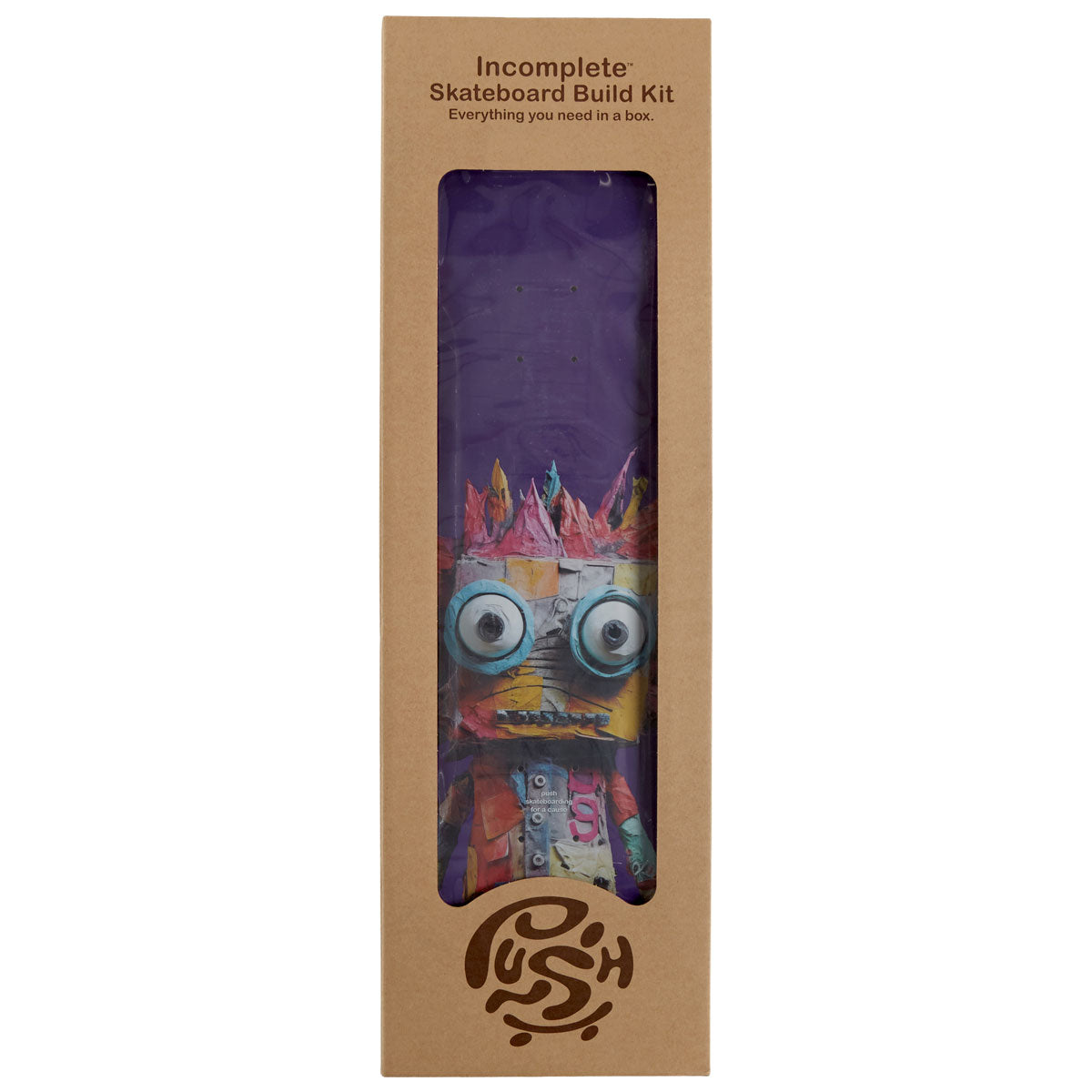 Push Big Rag Doll FP Skateboard Incomplete - Purple - 7.50