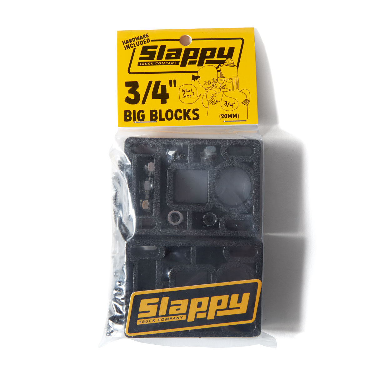 Slappy Big Blocks Risers With Hardware - Black - 3/4