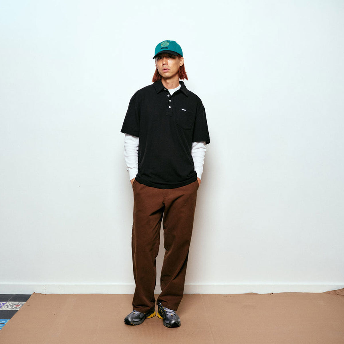 Metalwood Airy Pocket Polo Shirt - Black image 4