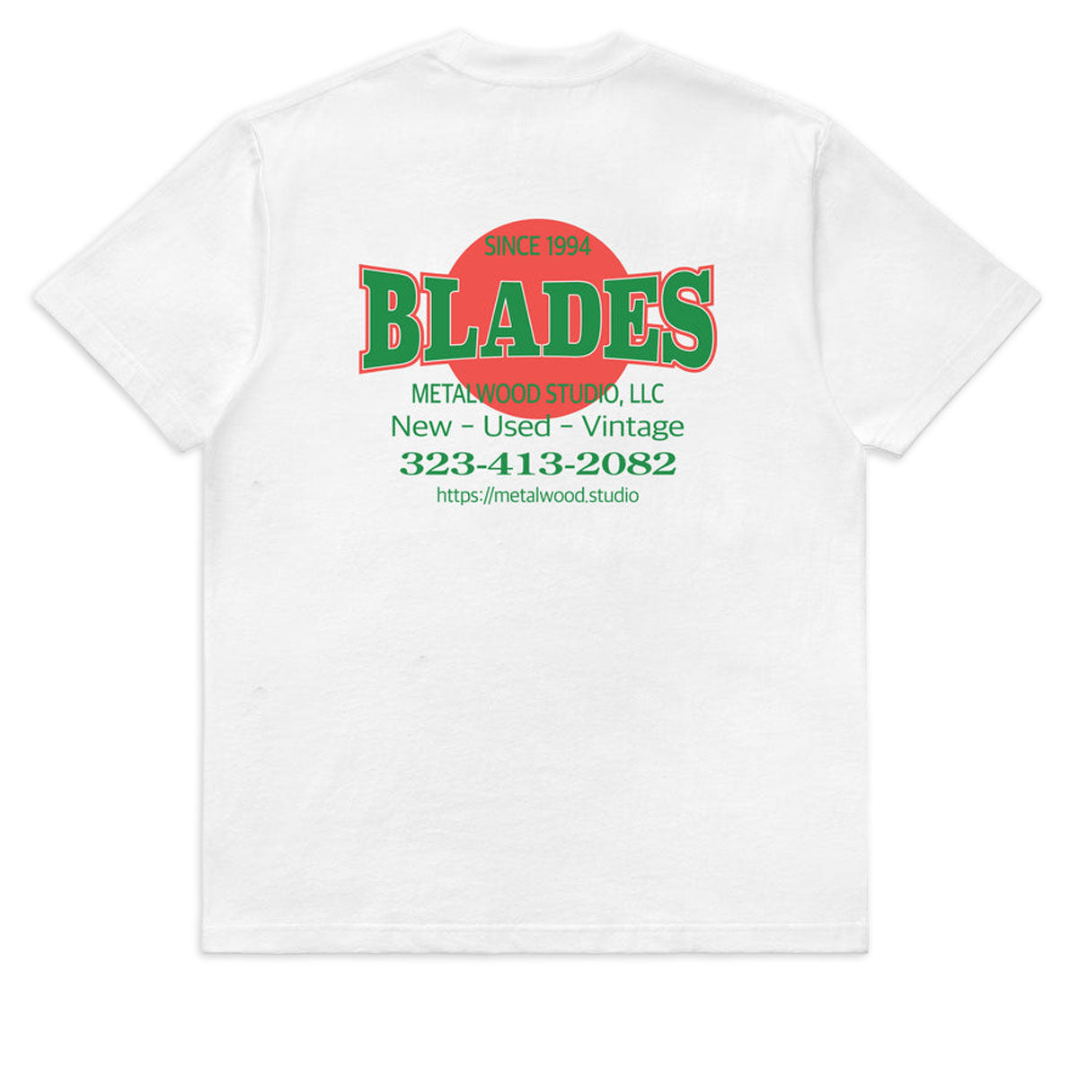 Metalwood Blades Gym T-Shirt - White image 2