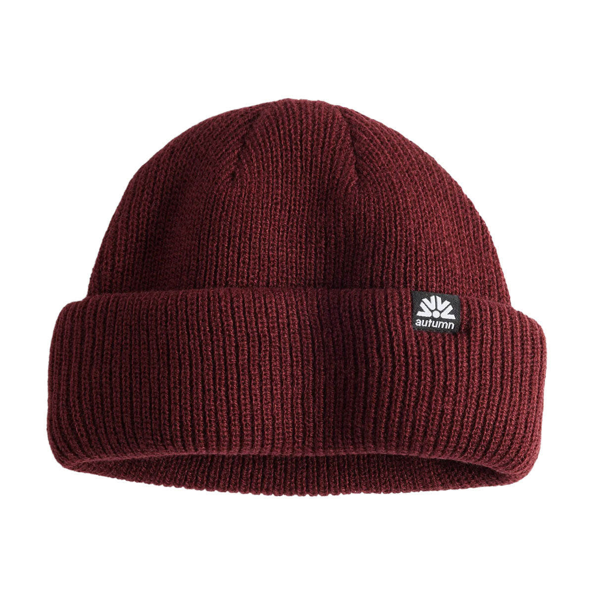 Autumn Double Roll Beanie - Burgundy image 1
