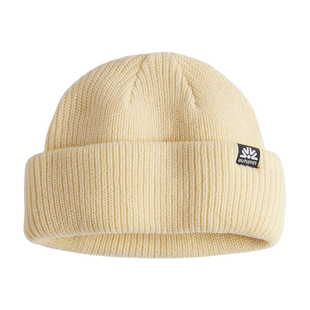 Autumn Double Roll Beanie - Eggshell image 1