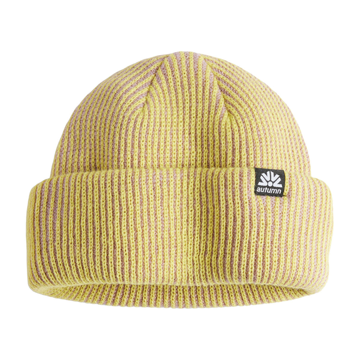 Autumn Cord Double Roll Beanie - Lavender Ice Cream image 1